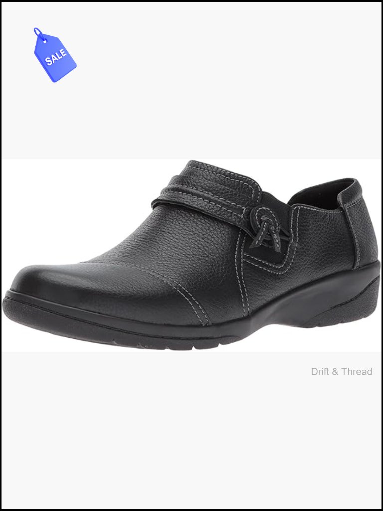 Women's Pull-On Loafers With Cushioned Insole - Comfort Slip-Ons